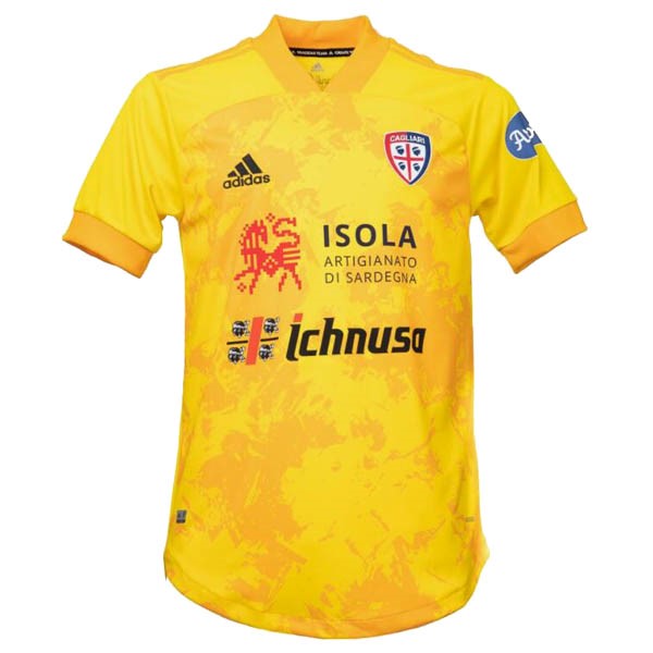 Tailandia Camiseta Cagliari Calcio Tercera equipo 2020-21 Amarillo